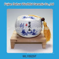 Elegant present ceramic tea canister